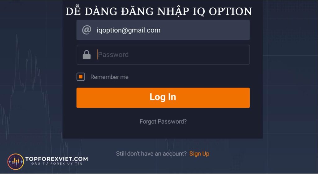 đăng nhập IQ Option